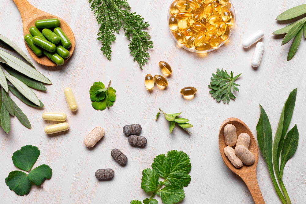 A picture of supplements that might help hypermobility